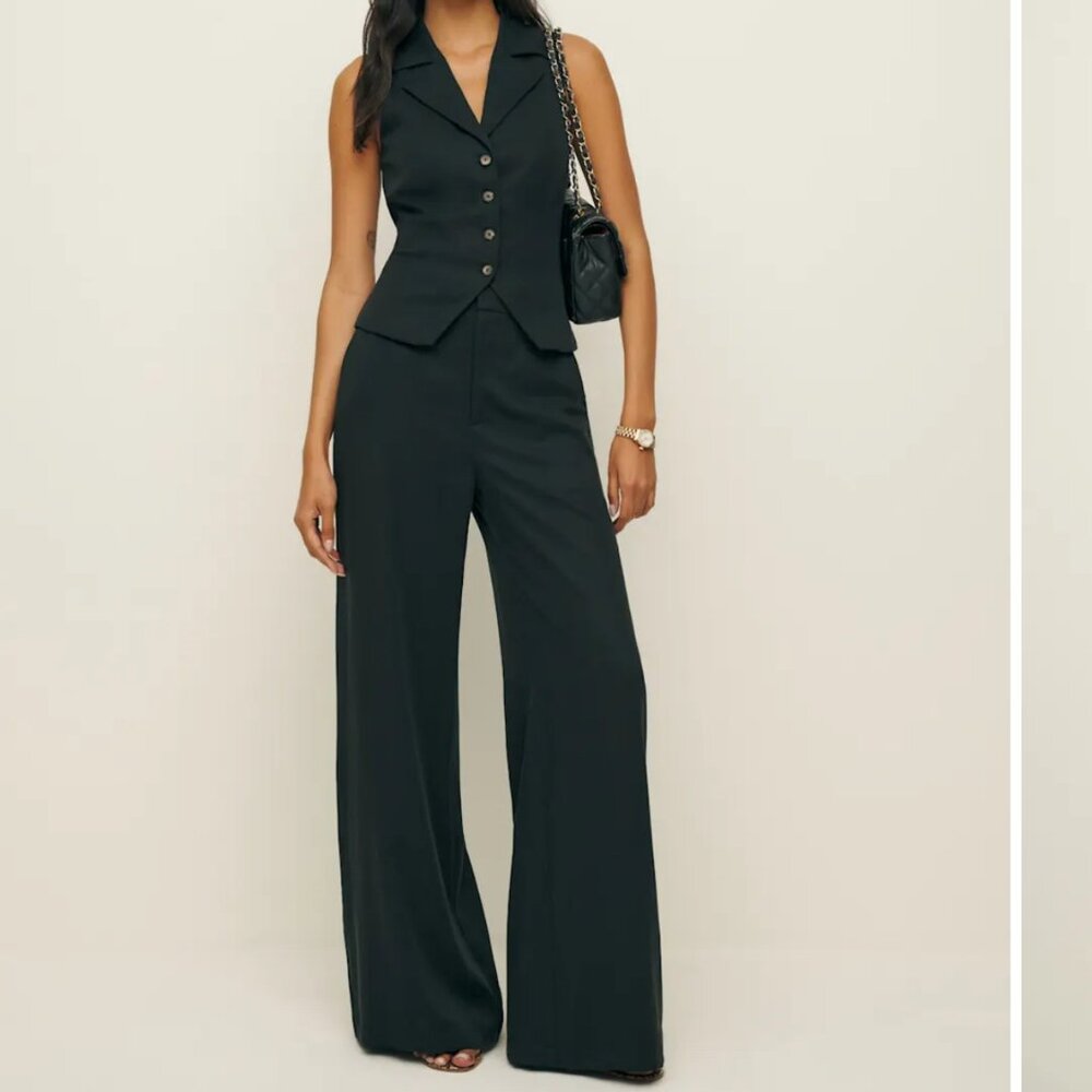 Reformation Taryn Two Piece Black - Size 10